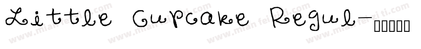 Little Cupcake Regul字体转换